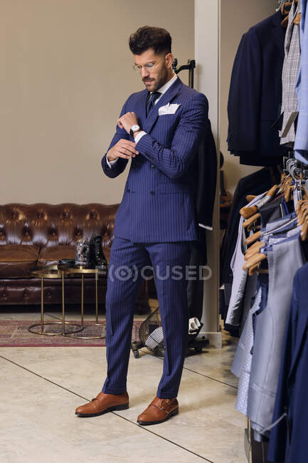 Pinstripe suit - Stock Photos, Royalty Free Images | Focused