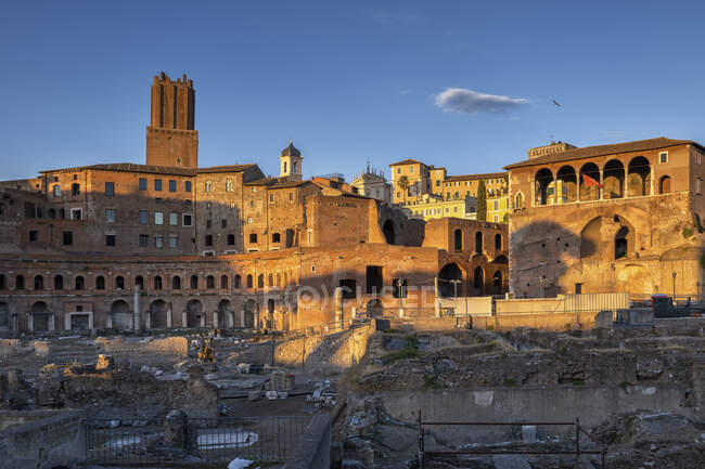 Italy, Rome, Trajan Forum, ancient city view — Stock Photo