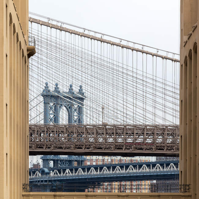 USA, New York, New York City, Manhattan Bridge — Stock Photo