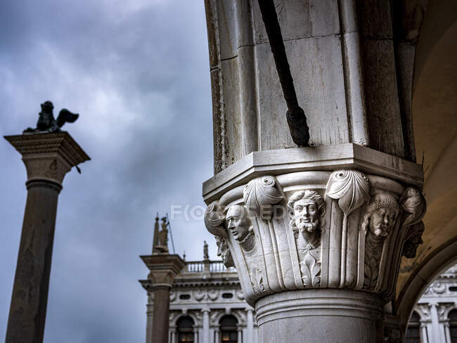 Італія, Венеція, Закриття палацової колони Дож — стокове фото