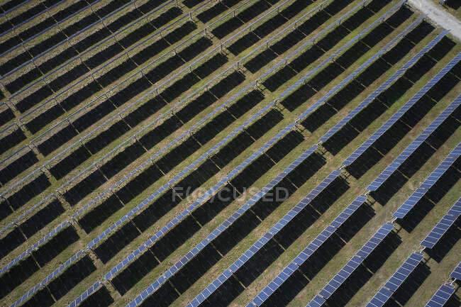 Солнечное поле сверху, Вирджиния, США — стоковое фото