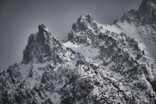 Cime innevate della gamma Karwendel — Foto stock