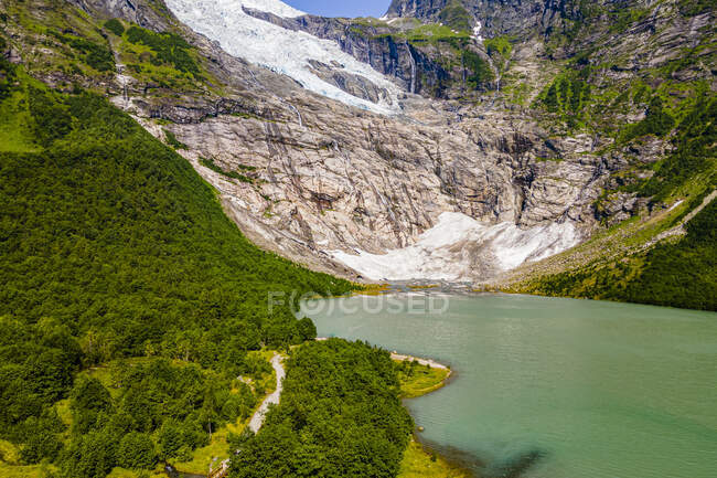 Boyabreen-Gletscher im Jostedalsbreen-Nationalpark — Stockfoto