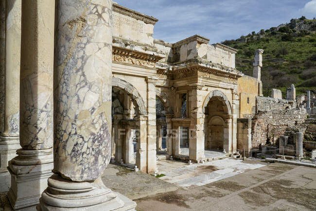 Exterior of historic buildings at Ephesus, Turkey — Stock Photo