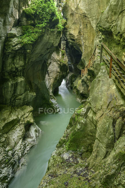 Idyllic shot of river amidst rock formation — Stock Photo
