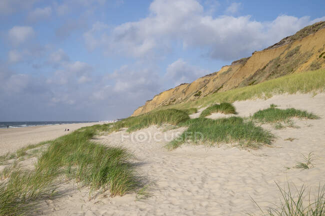 Paesaggio scenario di scogliera sull'isola Sylt — Foto stock