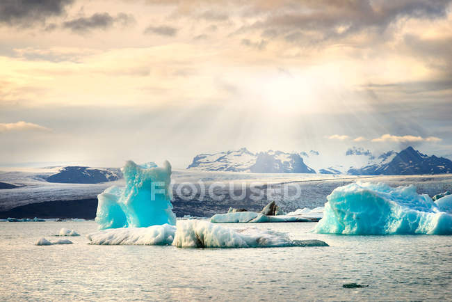 Fondo laguna glaciar - foto de stock