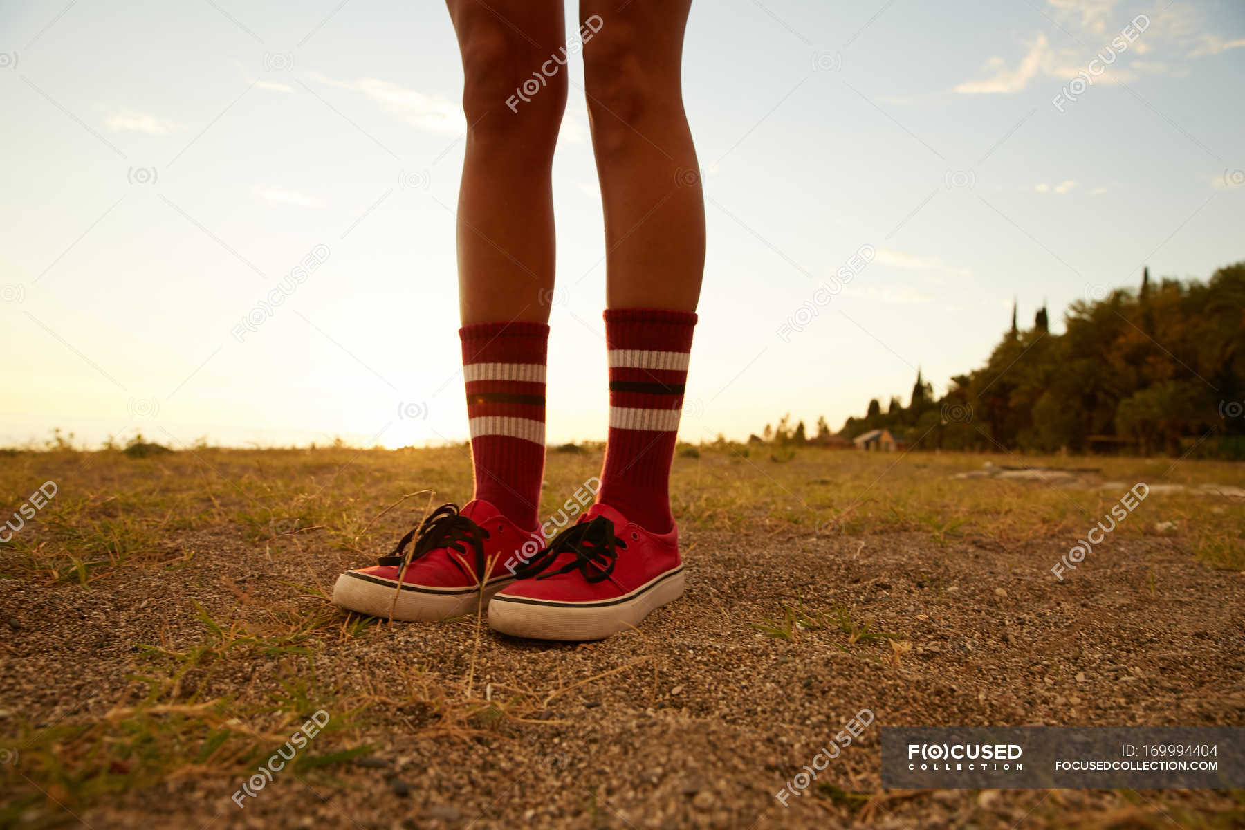 Female legs in knee socks — lifestyle, cheerful - Stock Photo | #169994404