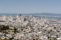 Aerial view of San Francisco cityscape, California, USA — Stock Photo
