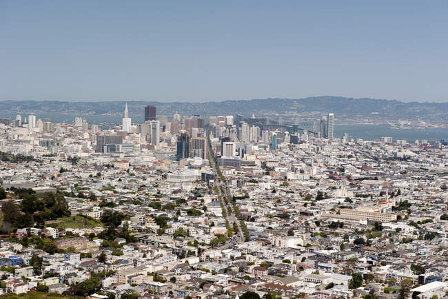 Vue aérienne du paysage urbain de San Francisco, Californie, États-Unis — Photo de stock