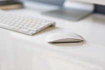 Минималистическая клавиатура и мышь — стоковое фото