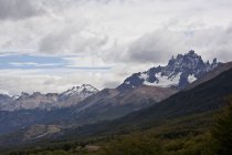 Landscape with mountain range peaks — Stock Photo