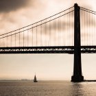 Bay Bridge, Bahía de San Francisco - foto de stock