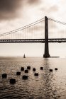 Міст через затоку, затоки Сан-Франциско — стокове фото