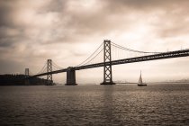 Мост Бей, залив Сан-Франциско — стоковое фото