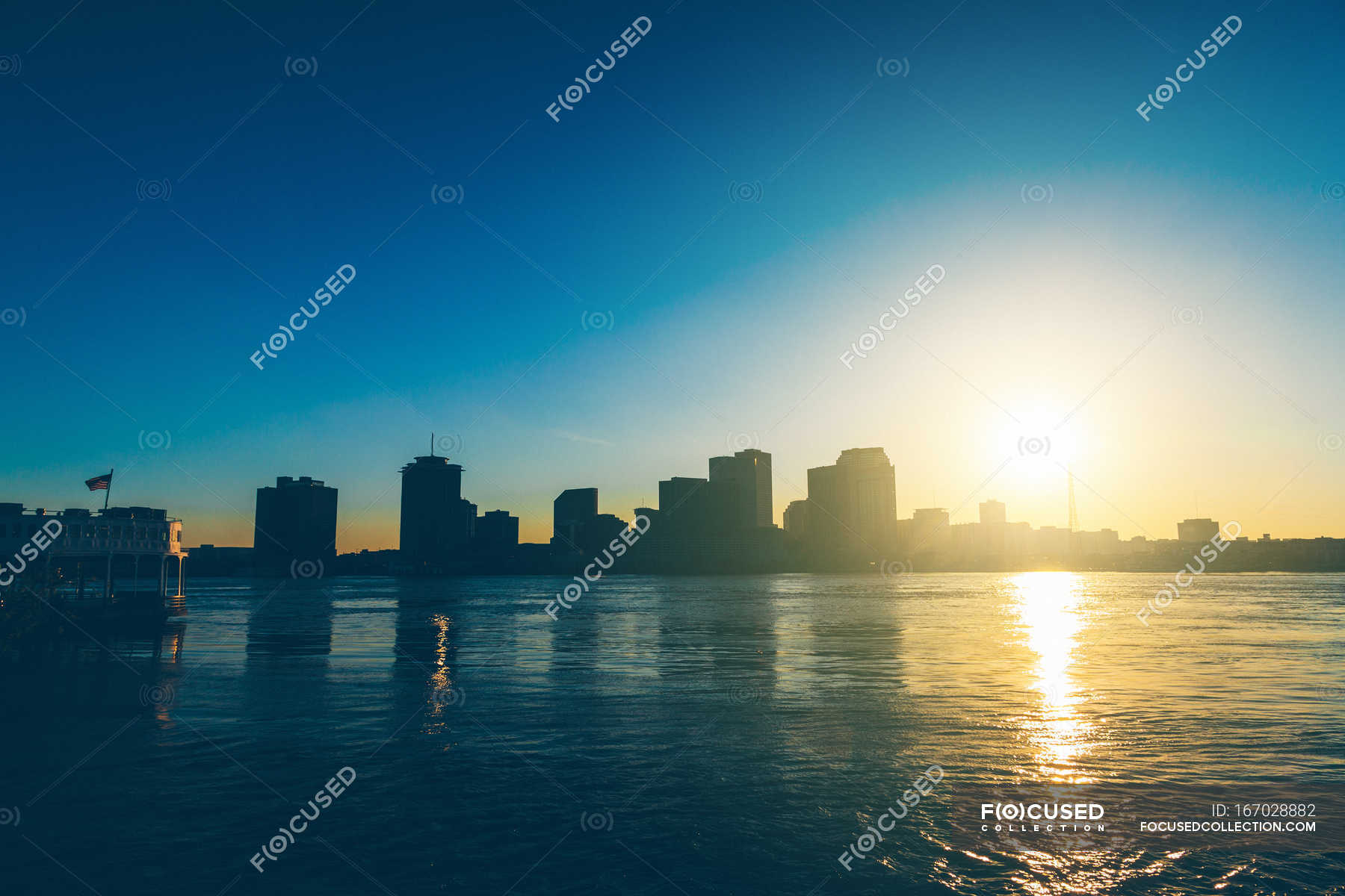 New Orleans cityscape — twilight, Louisiana - Stock Photo | #167028882