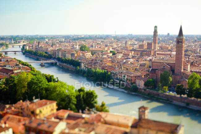 Verona cityscape, Венето — стоковое фото