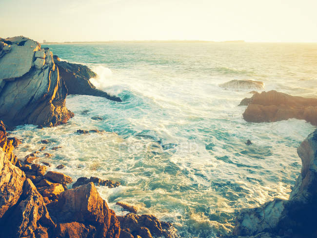 Rocky coastline, Portugal — Stock Photo