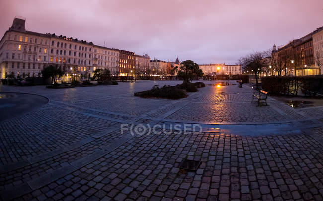 Praça em Copenhaga, Dinamarca — Fotografia de Stock