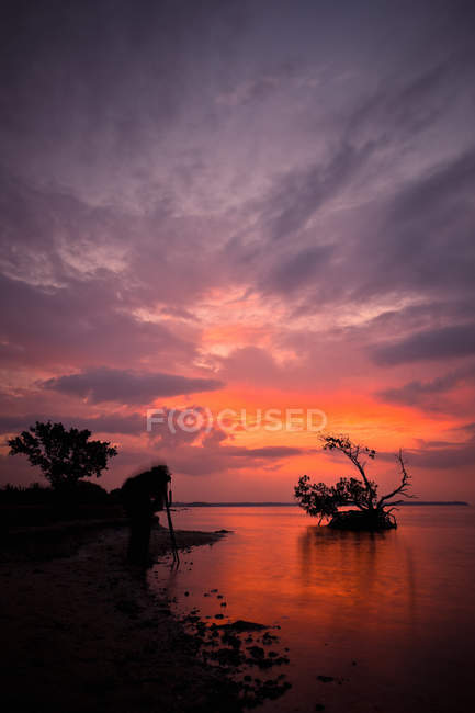 Sunset over ocean, Florida — Stock Photo