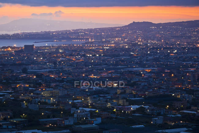 Міський краєвид Неаполь, Італія — стокове фото