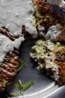 Брокколи и сырные оладьи — стоковое фото