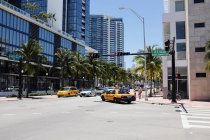 Collins Avenue em Miami — Fotografia de Stock