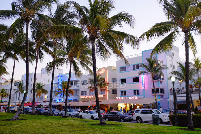 Ocean Drive a Miami — Foto stock