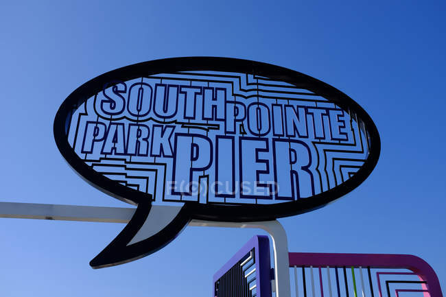 South Pointe Park sign — Stock Photo