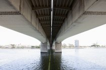 Under Queensway bridge in Long Beach, California, USA — Stock Photo