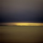 Vue panoramique du ciel brumeux au coucher du soleil — Photo de stock