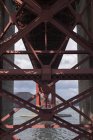 Dettaglio architettonico del Golden Gate Bridge — Foto stock