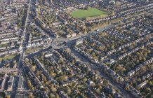 Full frame aerial view of residential area — Stock Photo