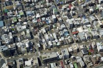 Aerial view of residential district in city, — Stock Photo
