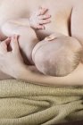 Mother breast feeding her baby — Stock Photo