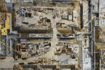 Full frame aerial shot of construction site — Stock Photo