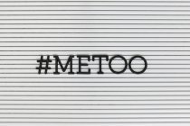#MeToo text on white background — Stock Photo