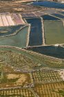 Luftaufnahme ländlicher Nutzpflanzen, Faro, Algarve, Portugal — Stockfoto