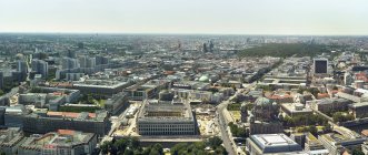 Scenic, sunny cityscape of west Berlin, Germany — Stock Photo