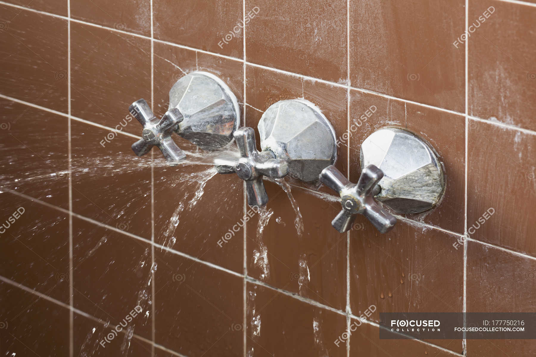 Broken Shower Faucet Handle Spraying Leaking Water Ideas Focus