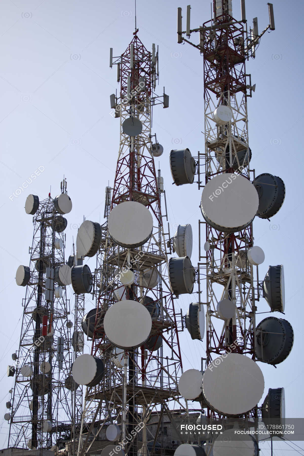 Mobile phone base station Stock Photos, Royalty Free Images Focused