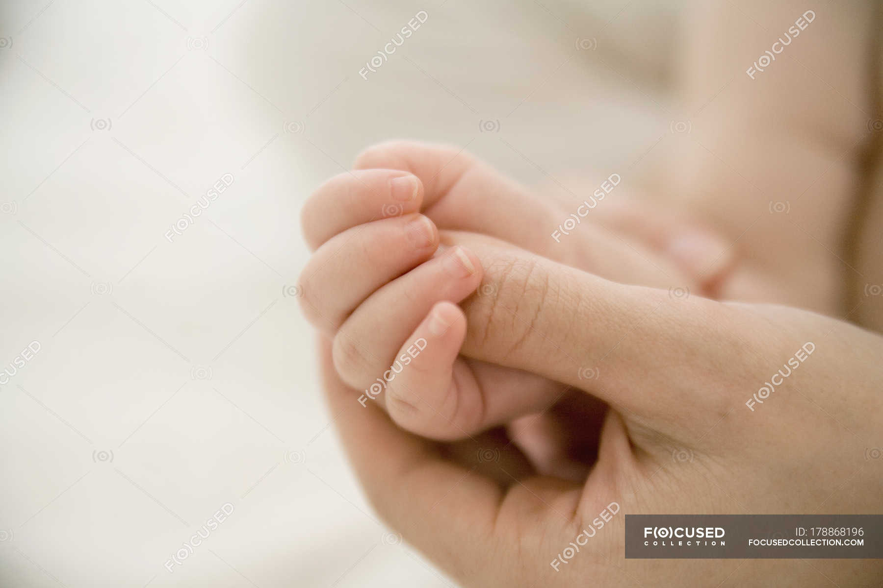 Download Crop Mother S Hand Massaging Baby S Hand Togetherness Caucasian Stock Photo 178868196