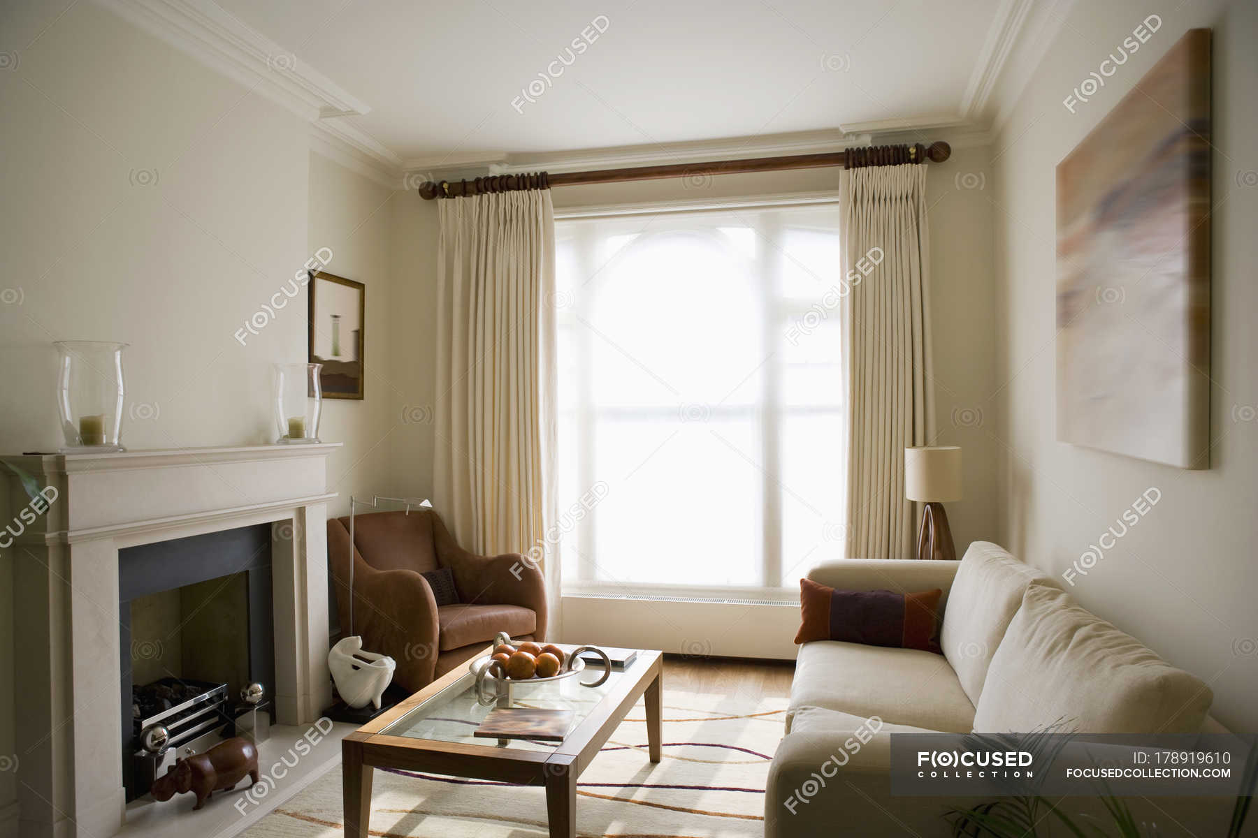 Modern Living Room Stock Photo