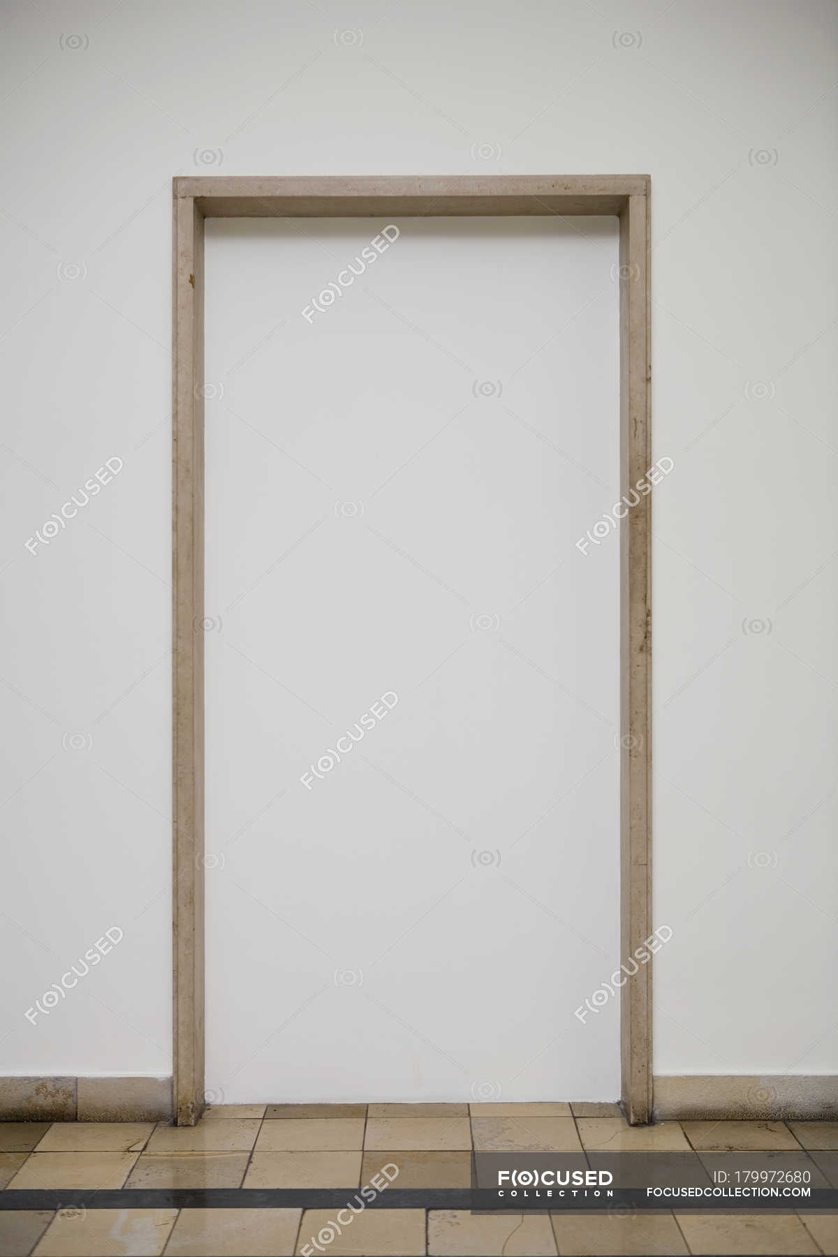 door frame in wall