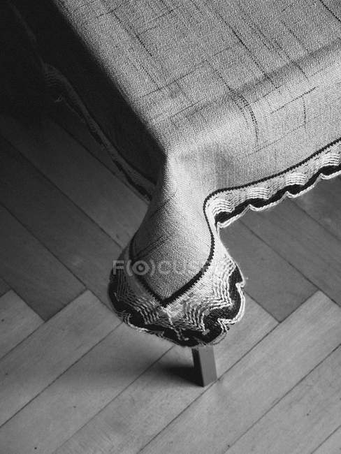 High angle view detail of fabric on a table — Stock Photo