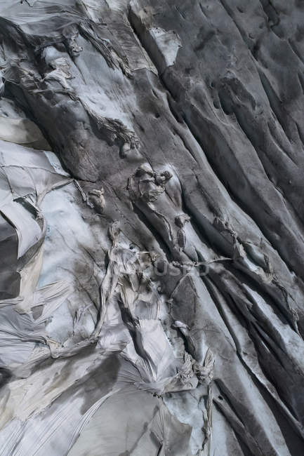 Directly above view of tarpaulin on rock, Gletsch Wallis, Switzerland — Stock Photo