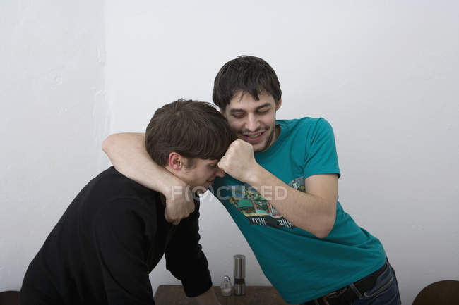 Two People Fighting Stock Photo
