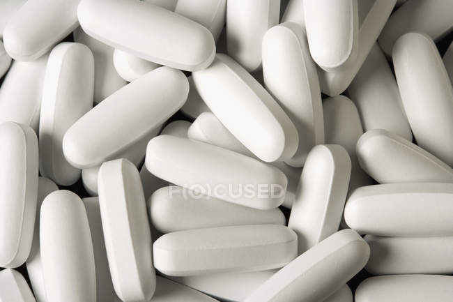 Повний кадр постріл таблетки аспірину — стокове фото