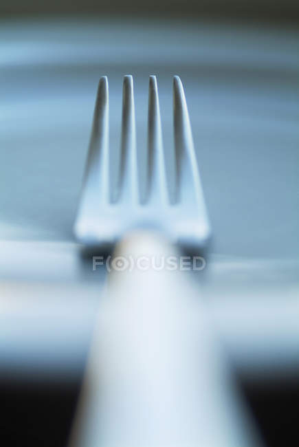 Surface level view of fork — Stock Photo