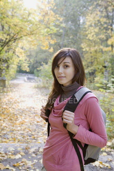 A teenage girl in nature — Stock Photo
